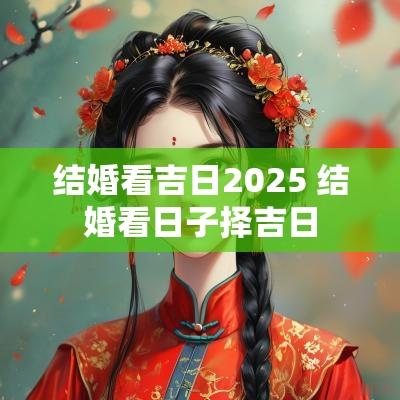 结婚看吉日2025 结婚看日子择吉日