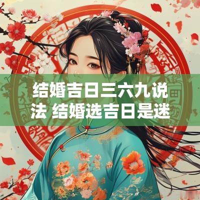 结婚吉日三六九说法 结婚选吉日是迷信吗