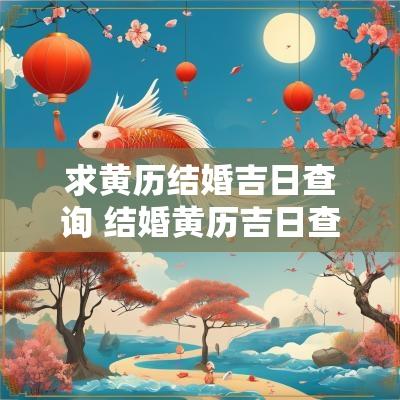 求黄历结婚吉日查询 结婚黄历吉日查询2025