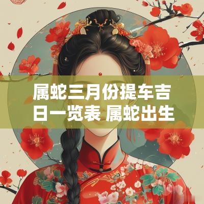 属蛇三月份提车吉日一览表 属蛇出生吉日几点出生最好