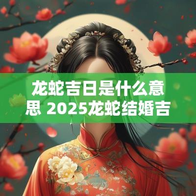 龙蛇吉日是什么意思 2025龙蛇结婚吉日