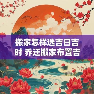 搬家怎样选吉日吉时 乔迁搬家布置吉日吉时