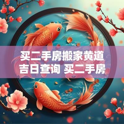 买二手房搬家黄道吉日查询 买二手房搬家算乔迁之喜吗