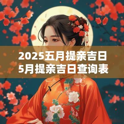 2025五月提亲吉日 5月提亲吉日查询表