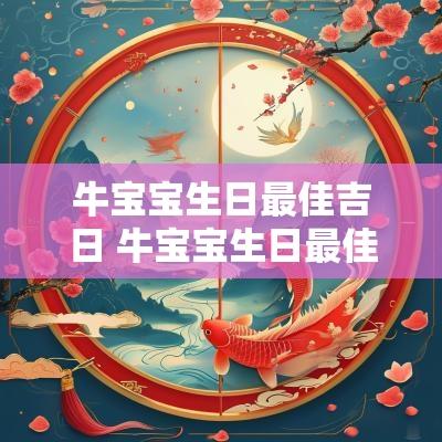 牛宝宝生日最佳吉日 牛宝宝生日最佳吉日查询