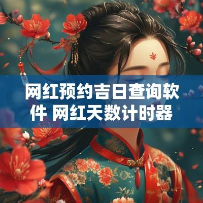 网红预约吉日查询软件 网红天数计时器软件