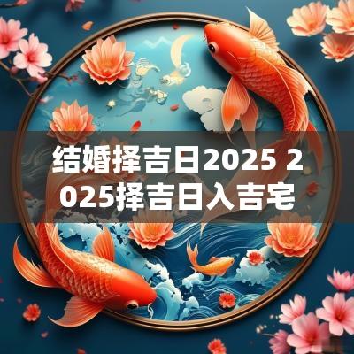 结婚择吉日2025 2025择吉日入吉宅