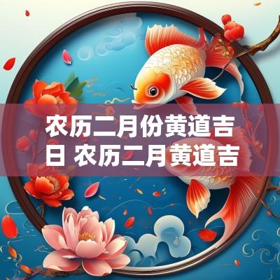 农历二月份黄道吉日 农历二月黄道吉日最好时辰
