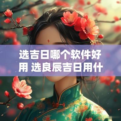 选吉日哪个软件好用 选良辰吉日用什么软件