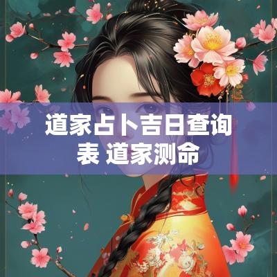 道家占卜吉日查询表 道家测命