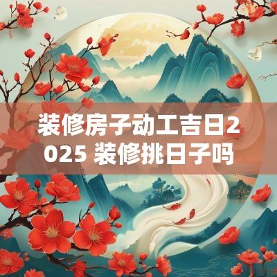 装修房子动工吉日2025 装修挑日子吗哪天是动工吉日
