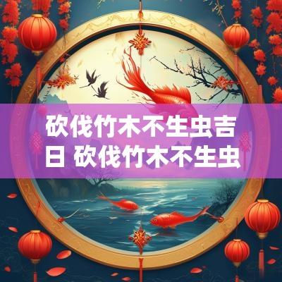 砍伐竹木不生虫吉日 砍伐竹木不生虫