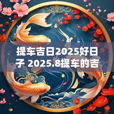 提车吉日2025好日子 2025.8提车的吉日