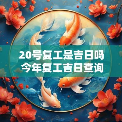 20号复工是吉日吗 今年复工吉日查询表