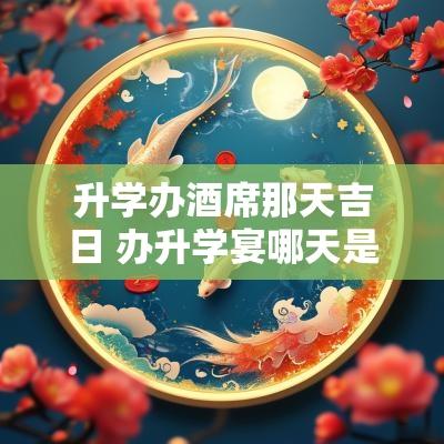 升学办酒席那天吉日 办升学宴哪天是吉日
