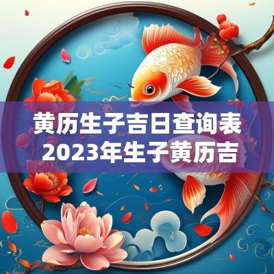 黄历生子吉日查询表 2025年生子黄历吉日查询