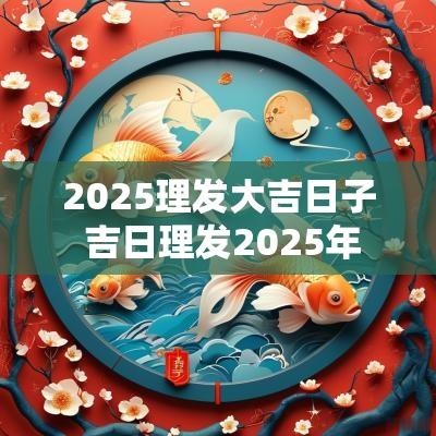 2025理发大吉日子 吉日理发2025年