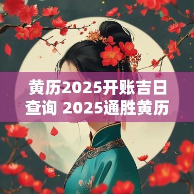 黄历2025开账吉日查询 2025通胜黄历吉日查询