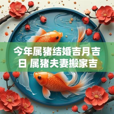 今年属猪结婚吉月吉日 属猪夫妻搬家吉日表图