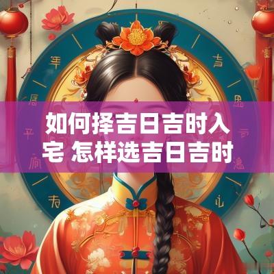 如何择吉日吉时入宅 怎样选吉日吉时好入宅