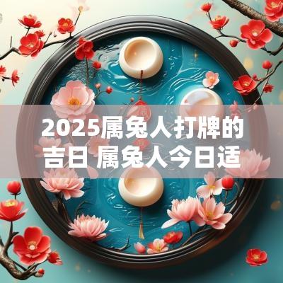 2025属兔人打牌的吉日 属兔人今日适合打牌吗