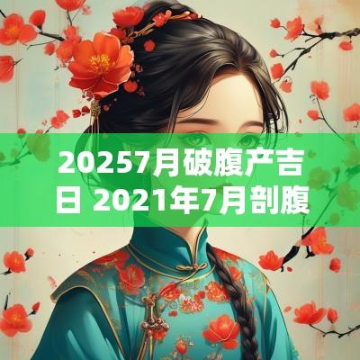 20257月破腹产吉日 2025年7月剖腹产吉日