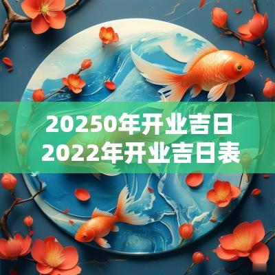 20250年开业吉日 2025年开业吉日表