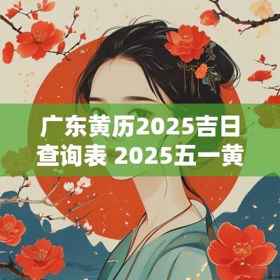 广东黄历2025吉日查询表 2025五一黄历吉日查询