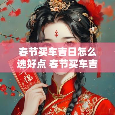 春节买车吉日怎么选好点 春节买车吉日查询表