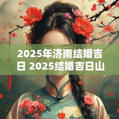 2025年济南结婚吉日 2025结婚吉日山东