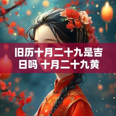 旧历十月二十九是吉日吗 十月二十九黄历吉日查询