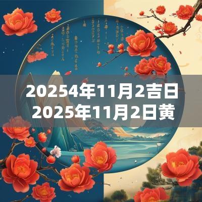 20254年11月2吉日 2025年11月2日黄道吉日吗