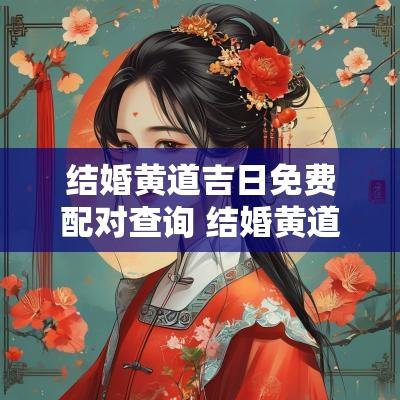 结婚黄道吉日免费配对查询 结婚黄道吉日免费测