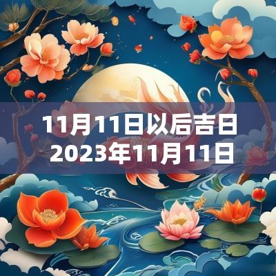 11月11日以后吉日 2025年11月11日是吉日吗