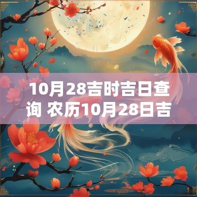 10月28吉时吉日查询 农历10月28日吉日