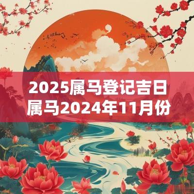 2025属马登记吉日 属马2025年11月份吉日吉时 2025属马登记吉日 属马2025年11月份吉日吉时