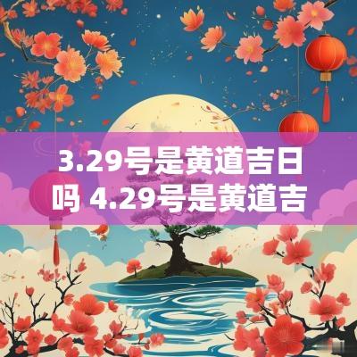 3.29号是黄道吉日吗 4.29号是黄道吉日吗