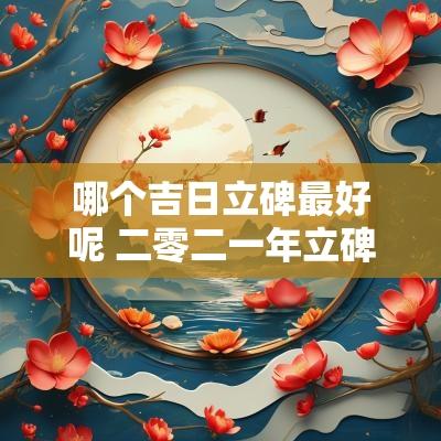 哪个吉日立碑最好呢 二零二一年立碑吉日