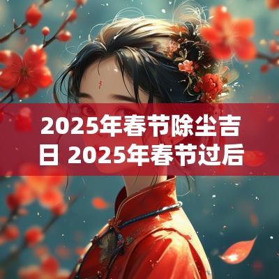 2025年春节除尘吉日 2025年春节过后开门吉日