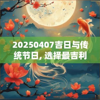 20250407吉日与传统节日, 选择最吉利的日期