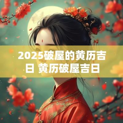 2025破屋的黄历吉日 黄历破屋吉日