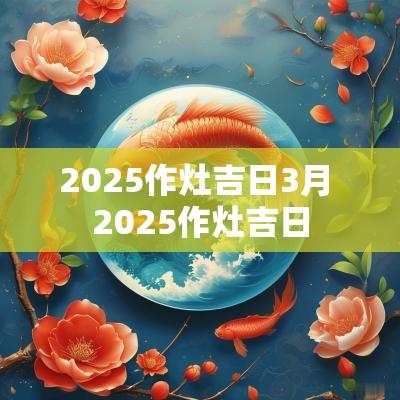 2025作灶吉日3月 2025作灶吉日