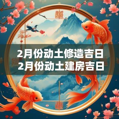 2月份动土修造吉日 2月份动土建房吉日