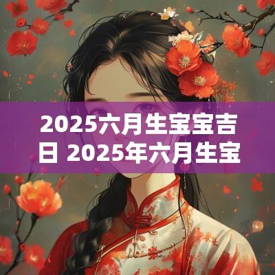 2025六月生宝宝吉日 2025年六月生宝宝时辰