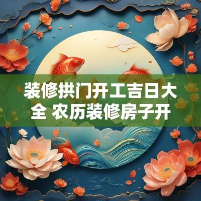 装修拱门开工吉日大全 农历装修房子开工吉日