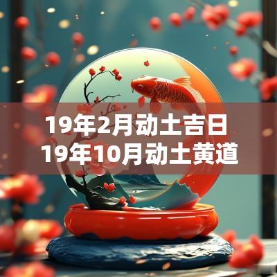 19年2月动土吉日 19年10月动土黄道吉日