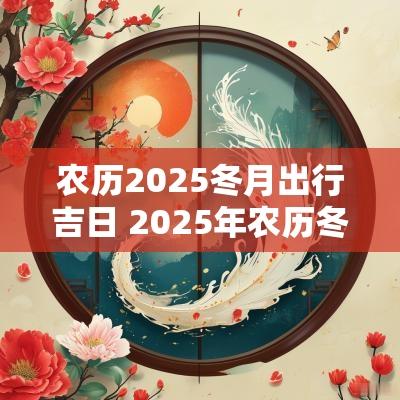农历2025冬月出行吉日 2025年农历冬月搬家吉日