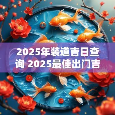 2025年装道吉日查询 2025最佳出门吉日吉时
