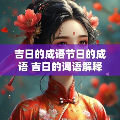 吉日的成语节日的成语 吉日的词语解释