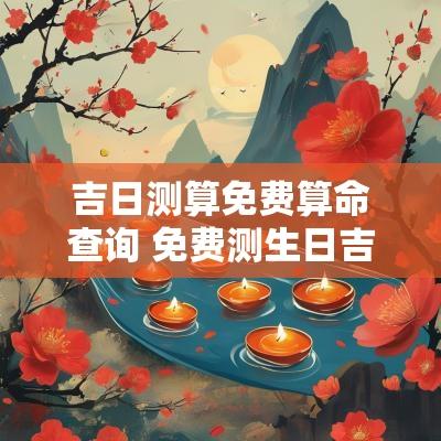 吉日测算免费算命查询 免费测生日吉日查询